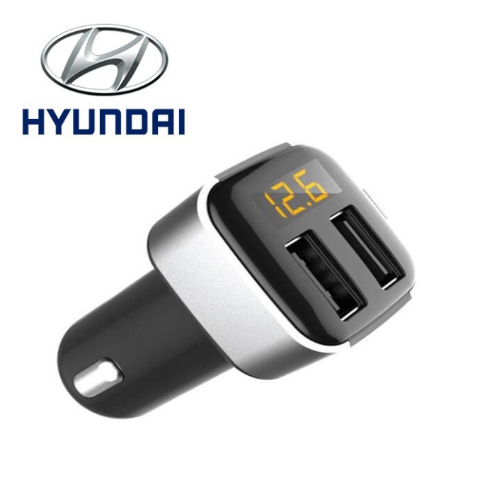 Tẩu sạc trên ô tô thương hiệu cao cấp Hyundai HY-39: Hàng Nhập Khẩu Chính Hãng {CHÍNH HÃNG 100%}