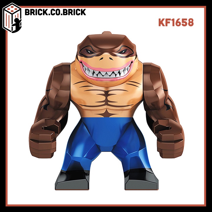 Street King Shark Minifigure Đồ chơi Cá mập Mô hình Bigfig KF6152 KF1557 KF1660