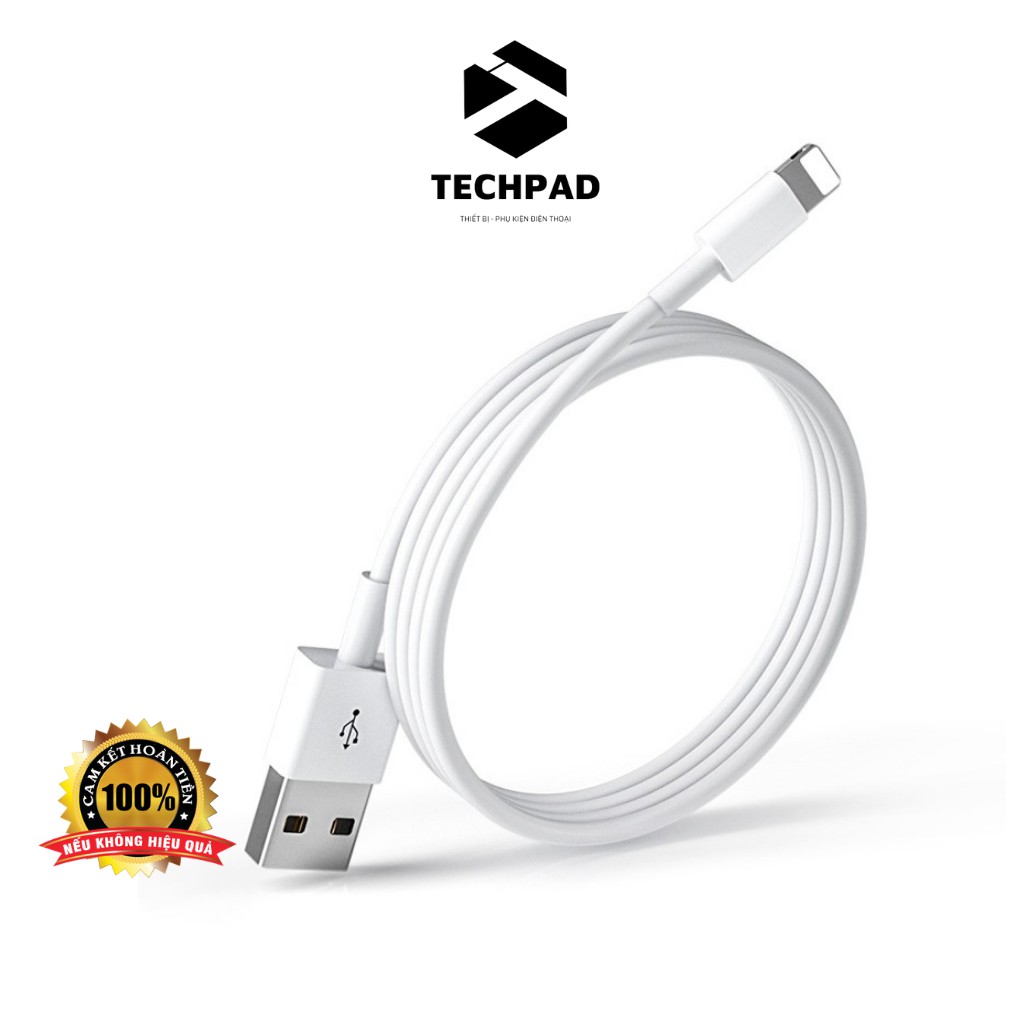 Dây sạc, cáp sạc nhanh TECHPAD chính hãng cho điện thoại Iphone Ipad tai nghe bluetooth Aripod Aripods i12