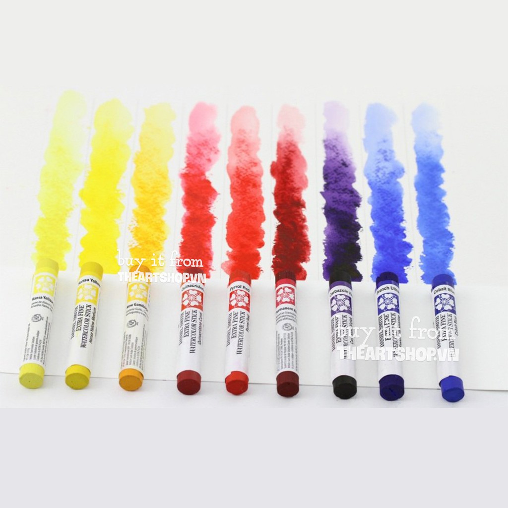 (P1)Màu nước DANIEL SMITH dạng stick (Bán lẻ) - DANIEL SMITH Watercolour Sticks 2.4ml/12ml