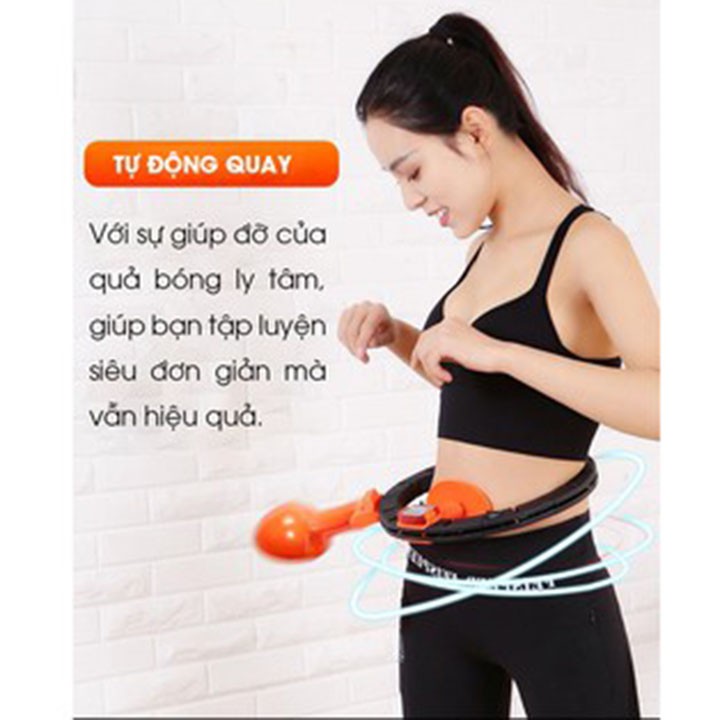 VÒNG LẮC EO HULA - Máy tập thể hình eo vừa giảm mỡ thừa eo vừa điều hòa nhịp tim Sử dụng dễ dàng, tiết kiệm thời gian