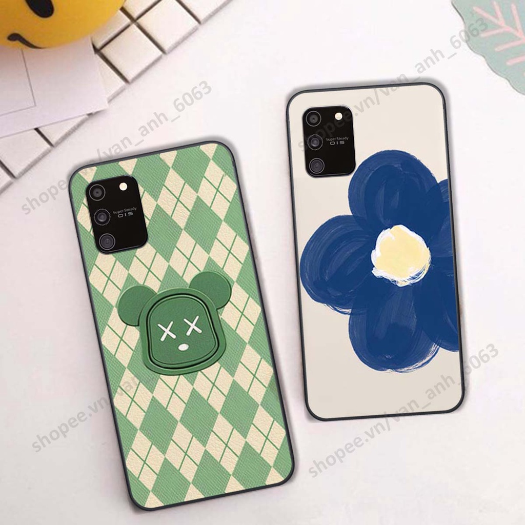 Ốp lưng Samsung S10 Lite in hình hoa, gấu rich bear nghệ thuật, thời trang