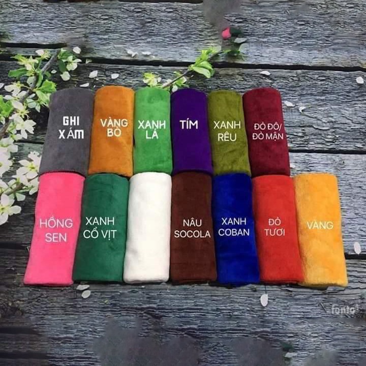 Khăn gội đầu Salon, Quấn đầu Spa, Loại dày Mềm mịn siêu thấm nước, khăn lau chuyên dụng Salon Tóc, nail, spa KT 35*75