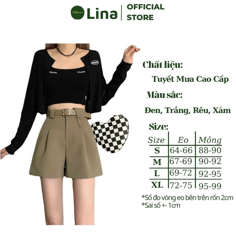 Quần Short Quần Đùi Nữ Phong Cách Ulzzang Hàn Quốc LINASTORE 028