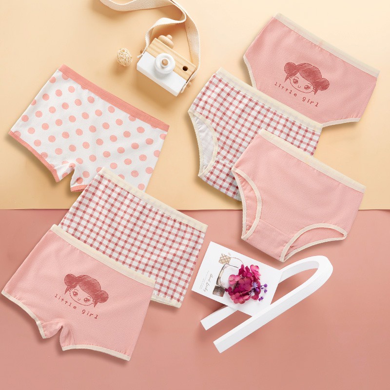 FREESHIP SET 6 quần hoặc 3 quần chip bé gái LITTLE GIRL,HAPPY GIRL nhập quảng châu thoáng mát 10-40kg