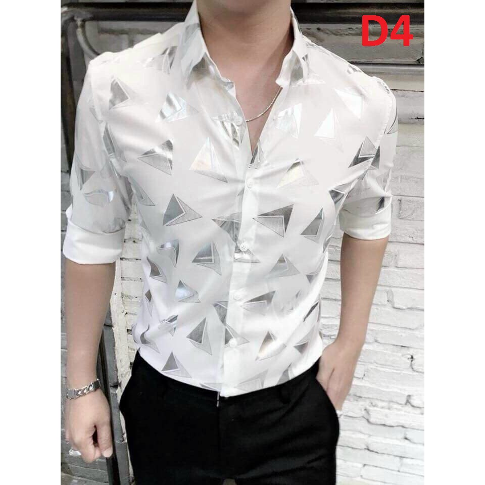 ÁO SƠ MI NAM HỌA TIẾT KIỂU IN NỔI