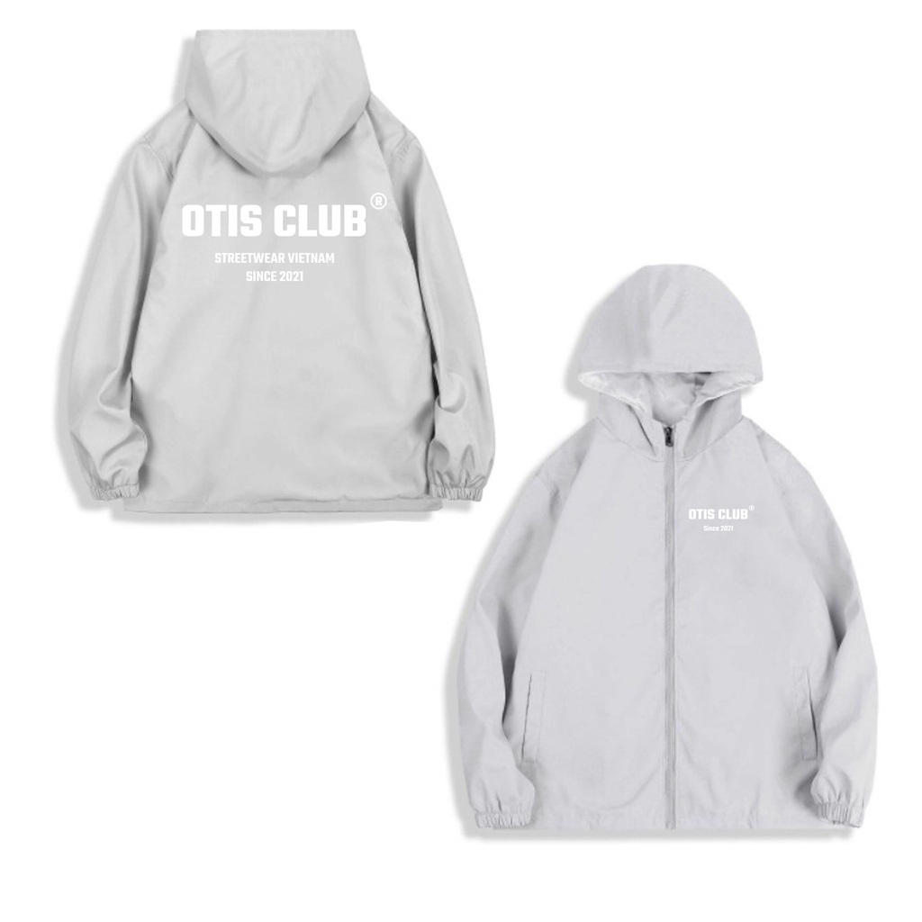 Áo khoác dù 2 lớp dây kéo zip Local Brand OTIS CLUB - ZIP BASIC JACKET