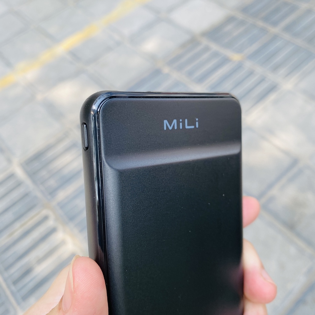 Sạc dự phòng 10000 mAh MiLi Power Sunny Plus 2 màu đen và trắng - Hàng Fullbox mới bảo hành 12 tháng lỗi 1 đổi 1