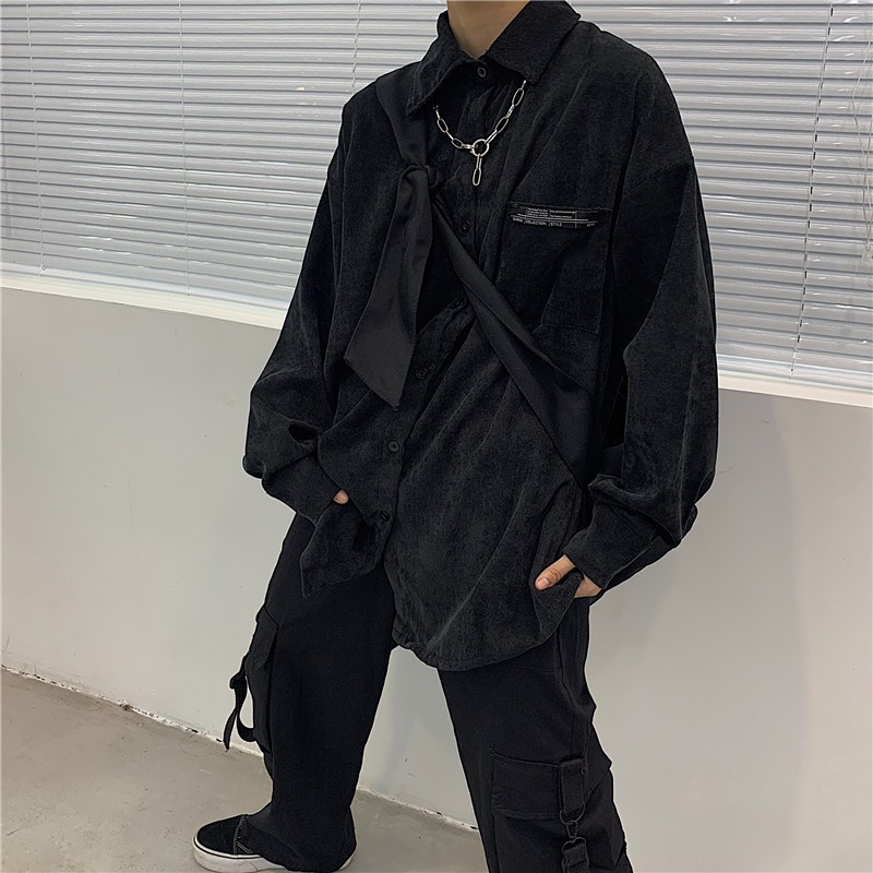 Áo Sơ Mi Tay Dài Vải Nhung Thời Trang Thu Đông 18012 | BigBuy360 - bigbuy360.vn