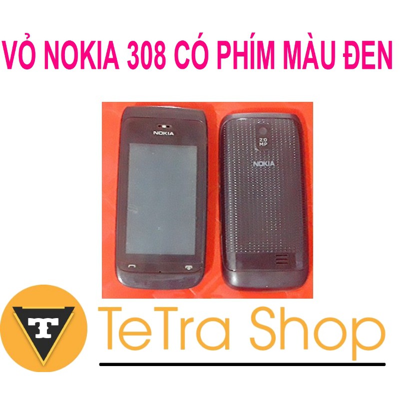 VỎ NOKIA ASHA 308 MÀU ĐEN