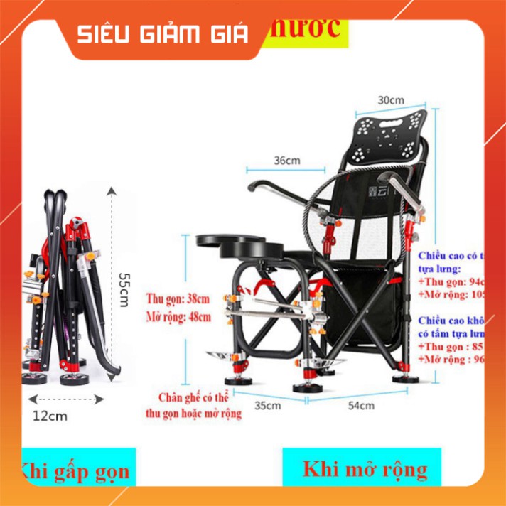 GHẾ CÂU ĐỊA HÌNH DÀNH CHO CÂU ĐÀI KHUNG KIM LOẠI COMBO ĐẦY ĐỦ PHỤ KIỆN CHO ANH EM CHỌN ( KHÔNG CẦN MUA THÊM GÌ NỮA )