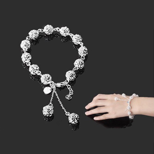 [Mã FAGREEN55 giảm 10% đơn 99K] Lắc Tay Bạc| Lắc Tay Nữ Họa Tiết Quả Cầu Siêu Xinh XB-10-ROXI | BigBuy360 - bigbuy360.vn