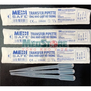 Set 100 ống bón sữa Medisafe, ống nhỏ giọt tiệt trùng 3ml