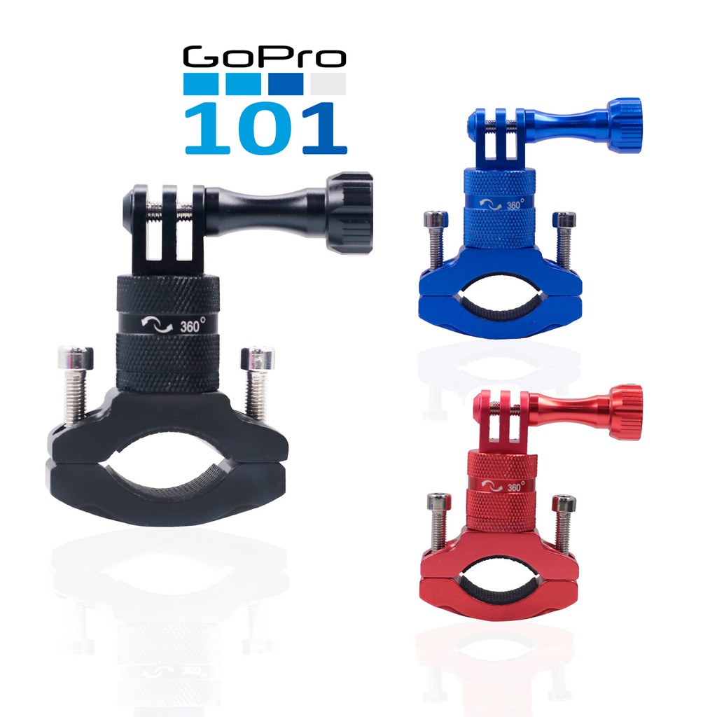 Kẹp ghi đông kim loại xoay 360 độ dùng cho Gopro, Sjcam, Xiaomi - inoxnamkim - Gopro101