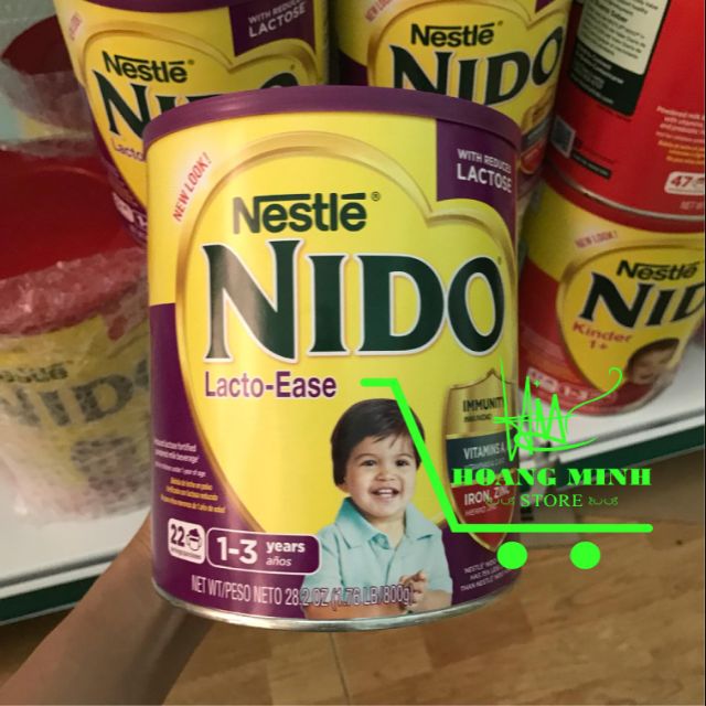 🇺🇸 Sữa Nido nắp Tím 800gr của Mỹ - Dòng sữa hỗ trợ Tăng Cân và Chiều cao cho bé từ 1-3 tuổi 🇺🇸