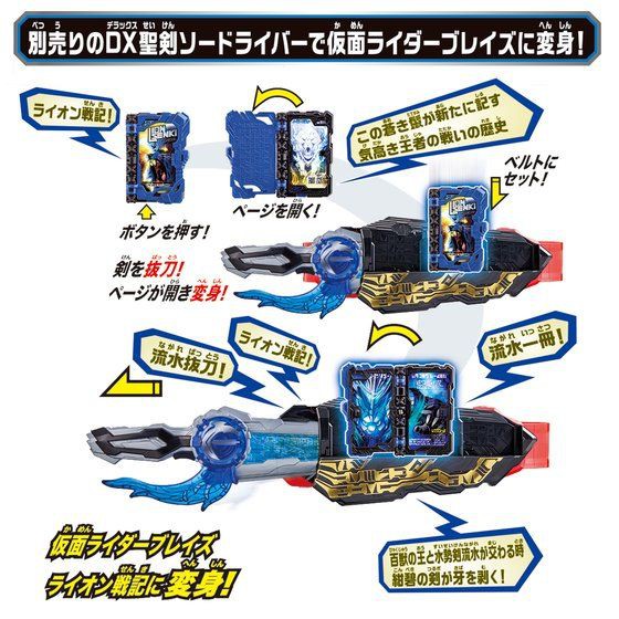 MÔ HÌNH MÔ PHỎNG DX Suiseiken Nagare Emblem &amp; Lion Senki Wonder Ride Book