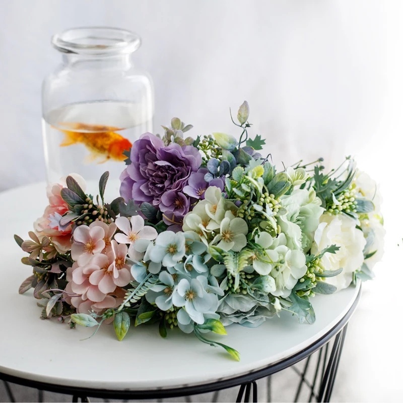 Bó Hoa Mẫu Đơn Giả DIY Trang Trí Nhà Cửa / Khách Sạn / Giáng Sinh
