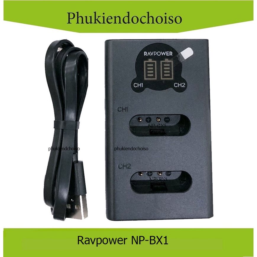 Sạc máy ảnh Ravpower cho Sony NP-BX1