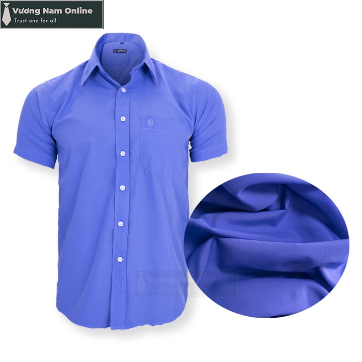 Áo sơ mi nam ngắn tay màu trắng công sở vải kate cao cấp mềm mịn có Video - VƯƠNG NAM | BigBuy360 - bigbuy360.vn