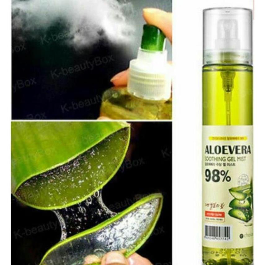 [FreeShip] Xịt khoáng lô hội Aloe Vera Soothing Mist Hàn Quốc 150ml khoáng nha đam dưỡng trắng da chính hãng | WebRaoVat - webraovat.net.vn