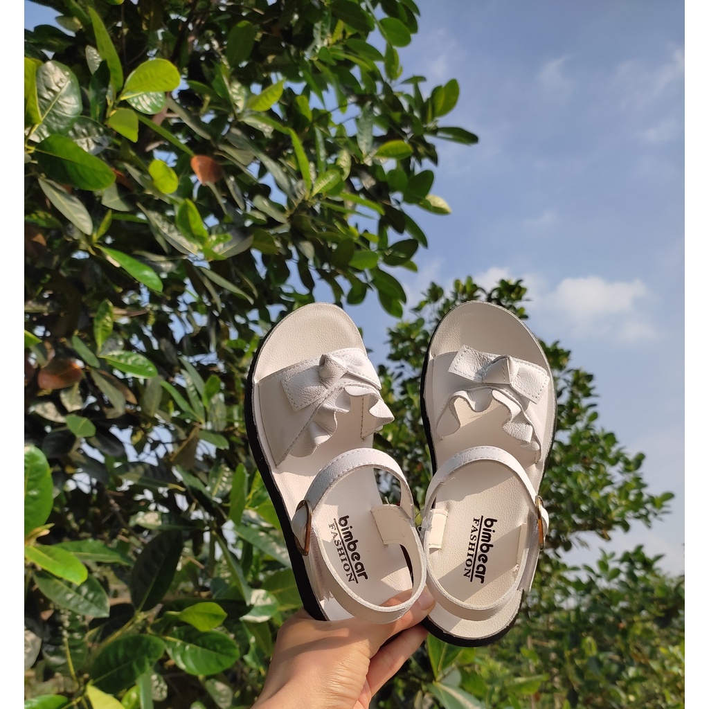 Sandal cho bé gái  siêu xinh da mềm PU chính hãng bimbear thanh lịch siêu nhẹ full box 720 750 (ảnh thật)