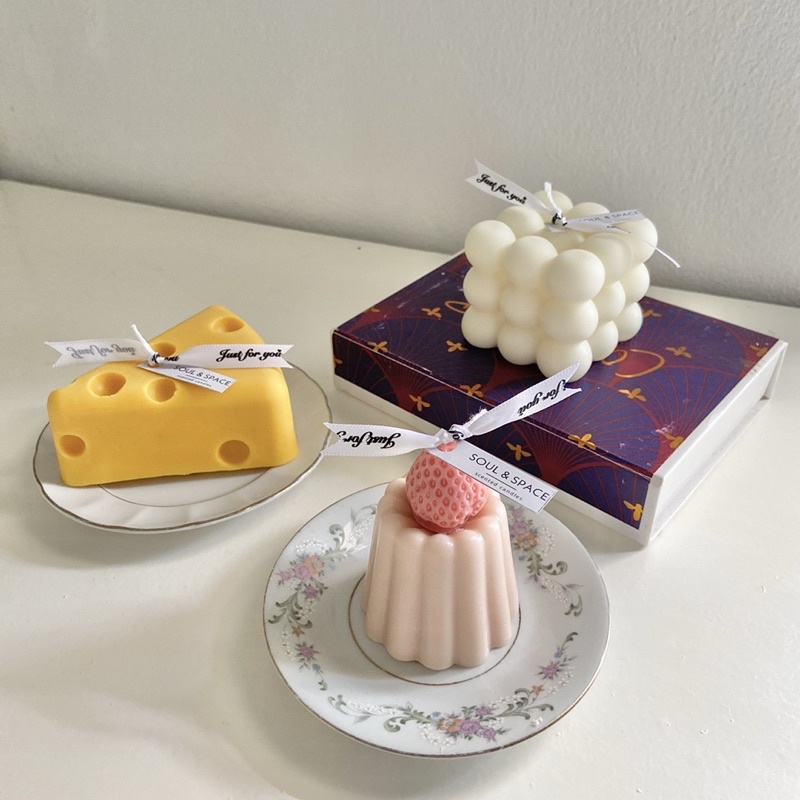 Nến thơm handmade cao cấp hình khối rubik phong cách Hàn Quốc
