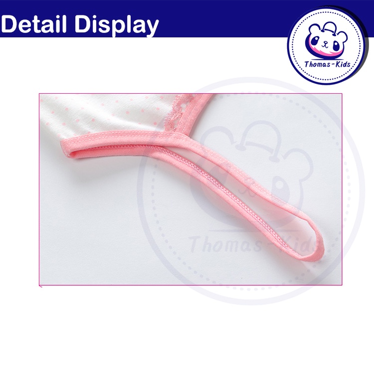 Áo Lót Cotton Phối Ren Co Giãn Dành Cho Bé Gái 8-16 Tuổi