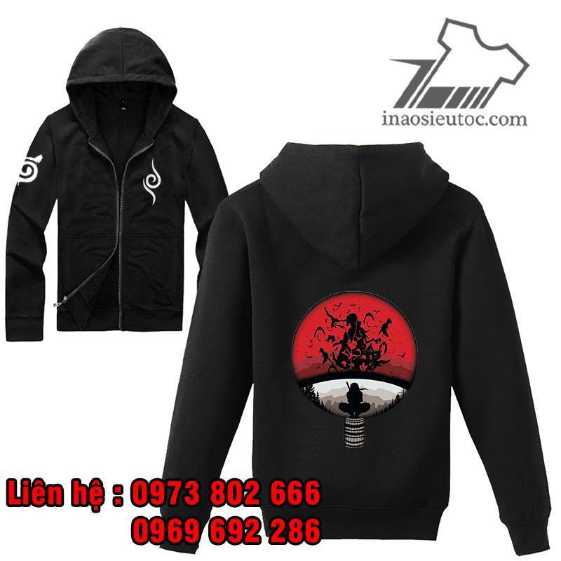 Áo khoác bóng chày Uchiha Itachi cực chất đẹp rẻ chất lượng