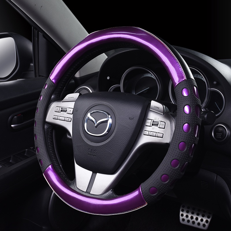 Bao Da pu Bọc Vô Lăng Xe Hơi Mazda 2 3 6 Axela Atenza Demio CX-3 CX-4 CX-5 CX5 CX 5 CX-7 CX-9