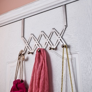 Móc treo quần áo sau cửa, móc treo đồ zic zac gắn tường bằng inox gấp gọn giá treo tường K14