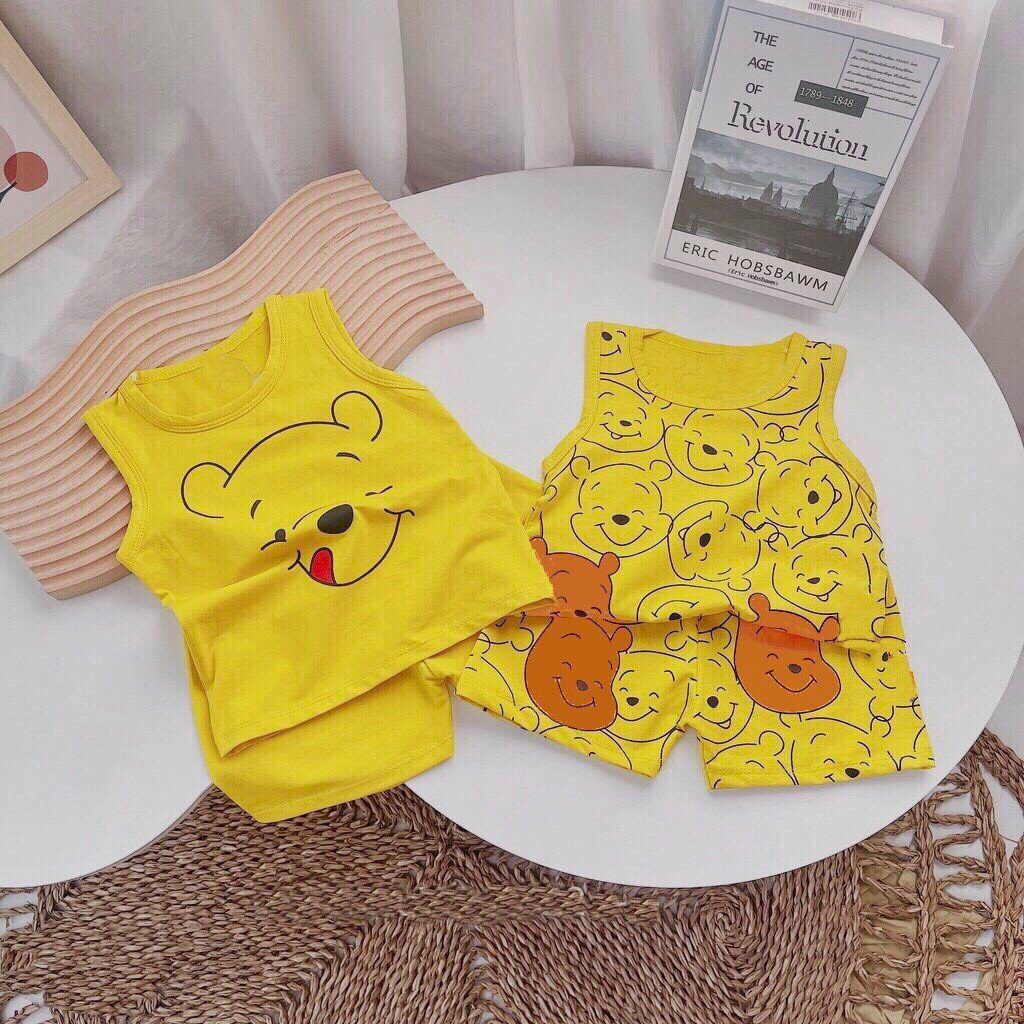 (7-17kg) Đồ bộ bé trai và đồ bộ bé gái bé gái cộc tay TB212 - bộ quần áo bé trai và bộ quần áo bé gái ba lỗ hoạt hình TB