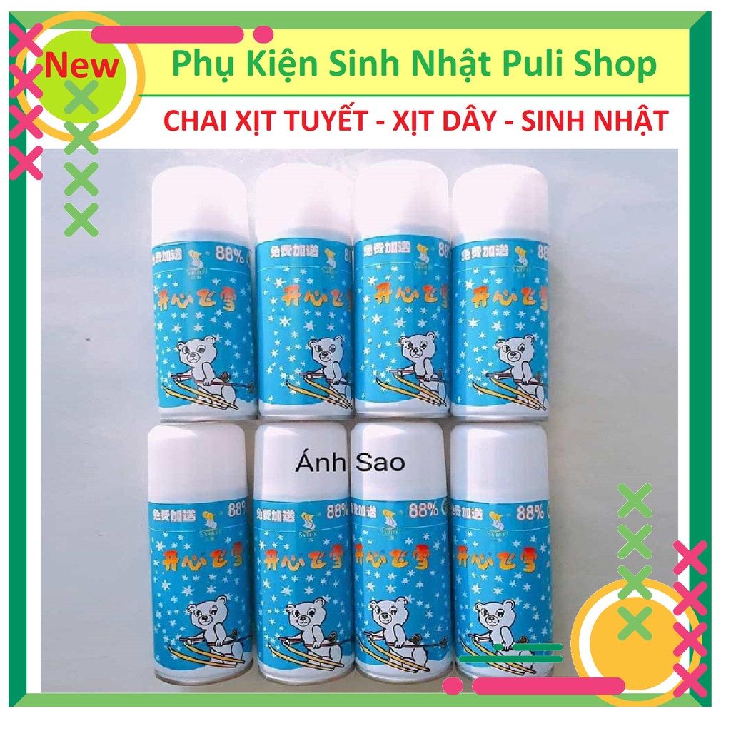 Chai Xịt Tuyết - Chai Xịt Dây Trang Tri Sinh Nhật Cho Bé
