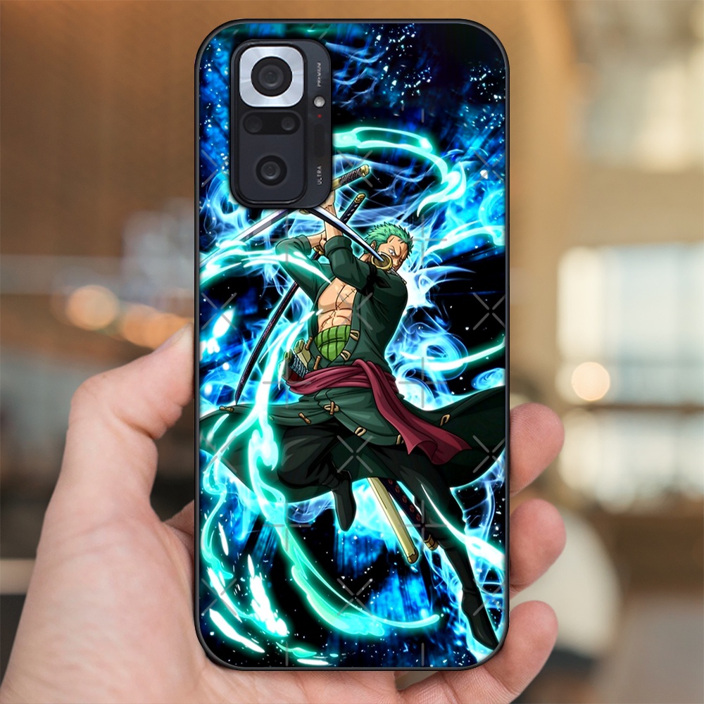 Ốp lưng Xiaomi Redmi Note 10 Pro viền đen in hình Zoro One Piece