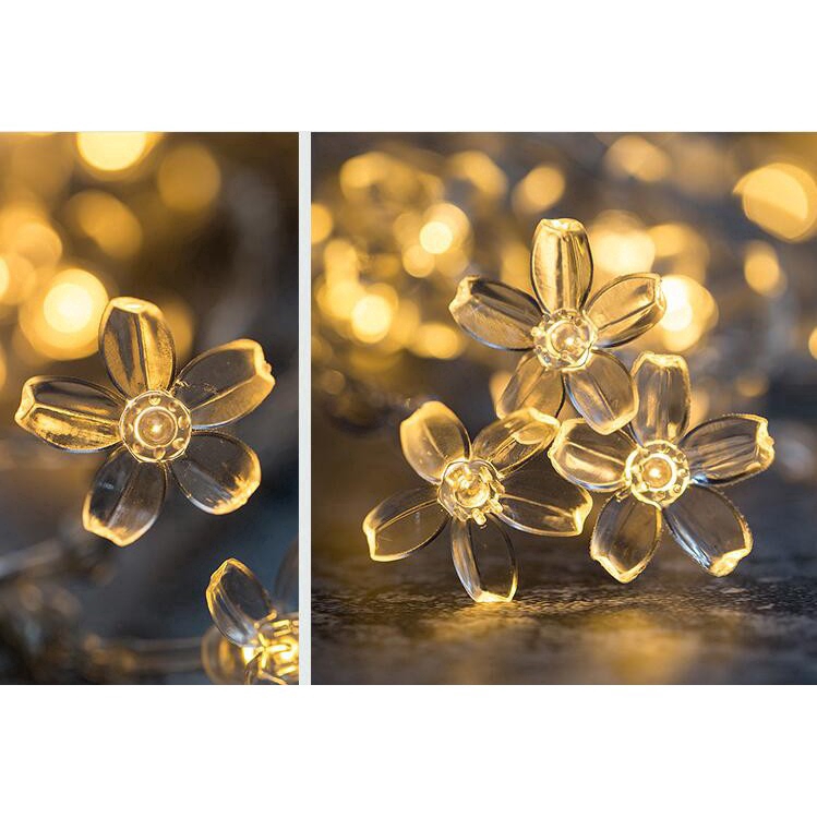 2M/4M/8M AA Battery Cherry blossom Decorative string light for Christmas New year