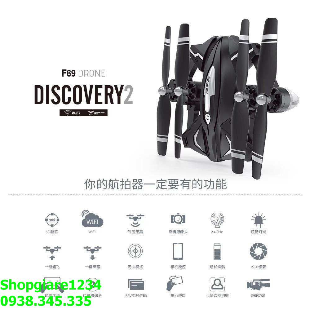 Máy bay Flycam camera 1080P - F69 DRONE DISCOVERY 2 | WebRaoVat - webraovat.net.vn