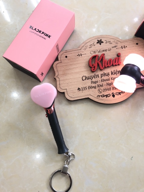 [CÓ SẴN] Keyring Lightstick Blackpink unoff (móc khoá gậy cổ vũ Blackpink mini)