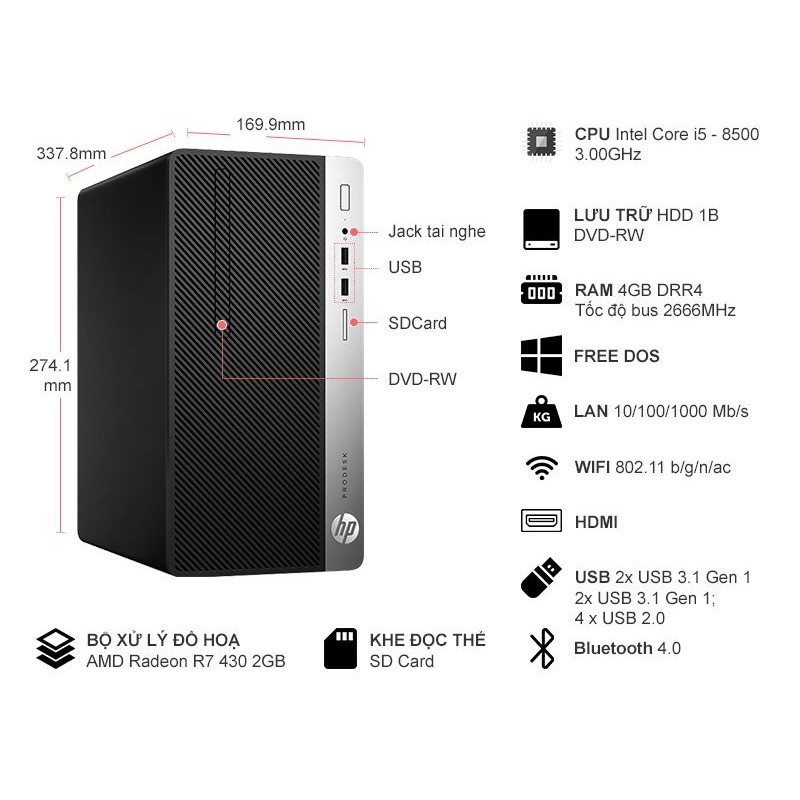 CPU Intel Core i5 8500 (4.10GHz, 9M, 6 Cores 6 Threads) Bộ vi xử lý máy tính i5-8500 cũ | BigBuy360 - bigbuy360.vn