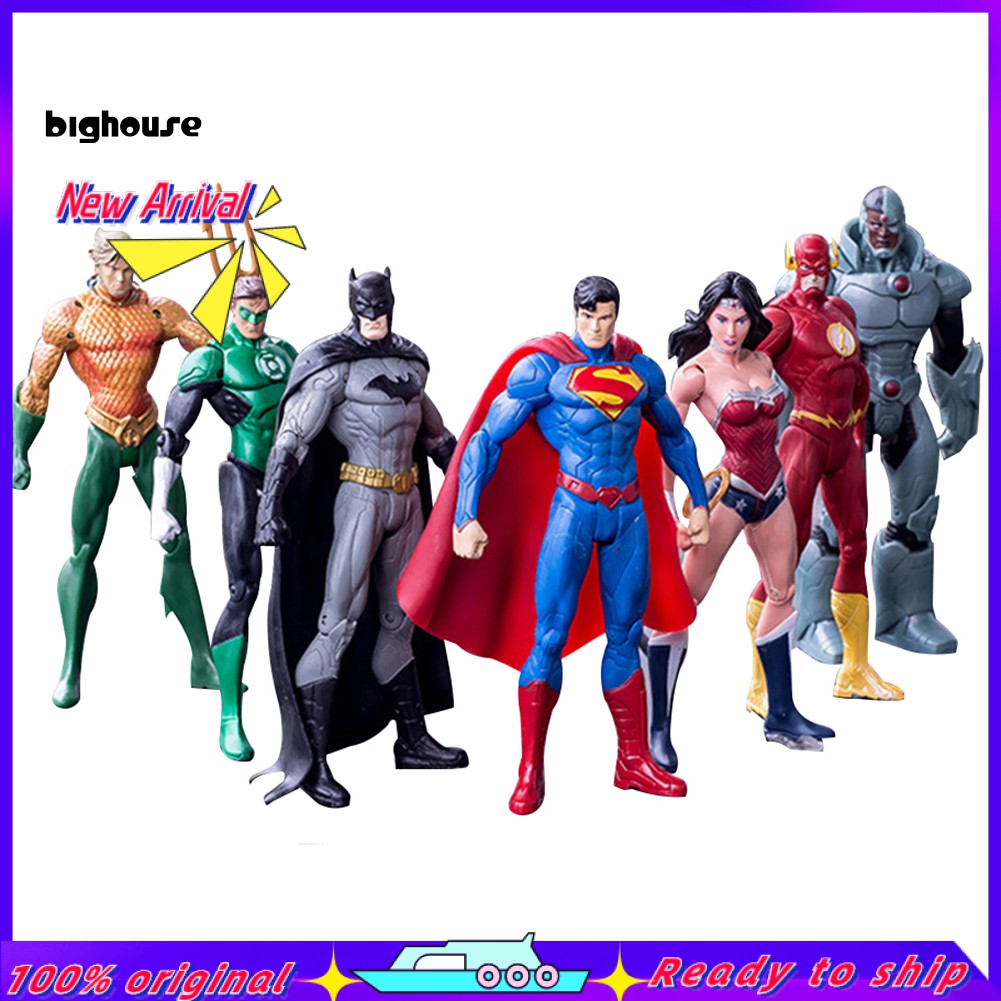 DC Set 7 Mô Hình Nhân Vật Batman Trong Justice League