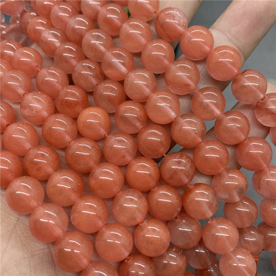 Chuỗi Hạt Pha Lê Đỏ Dưa Hấu 4-12mm Tự Làm Vòng Tay / Trang Sức