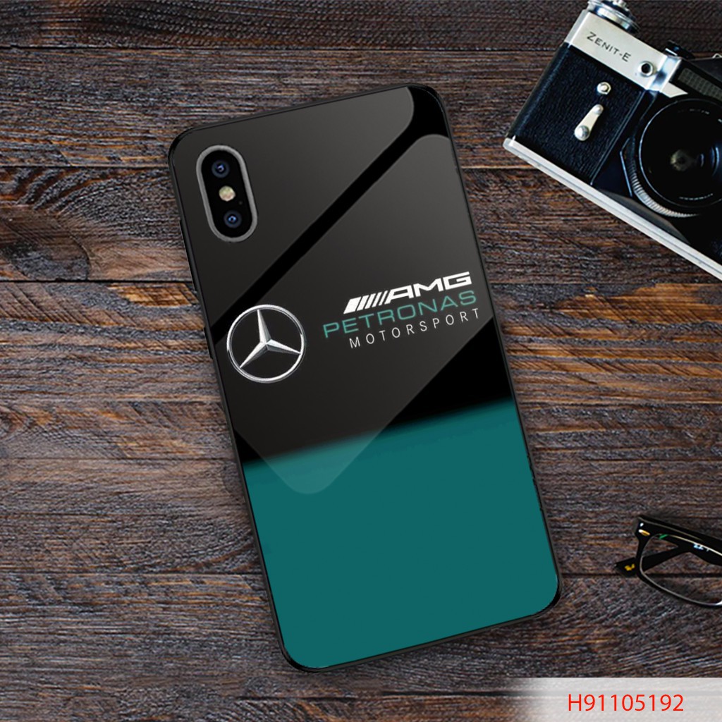 ỐP LƯNG ĐIỆN THOẠI TRÁNG GƯƠNG KÍNH CƯỜNG LỰC MẪU NAM CÓ LOGO XE Ô TÔ