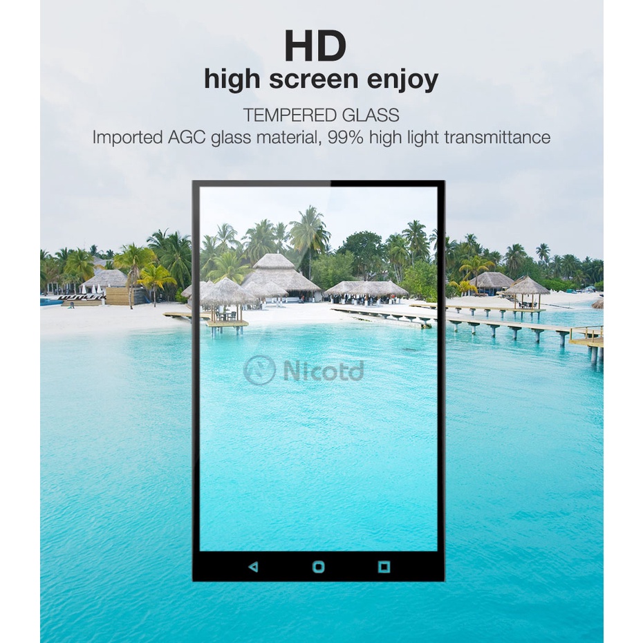 Kính Cường Lực 9H Bảo Vệ Toàn Màn Hình Cho Blackberry Keyone Key2