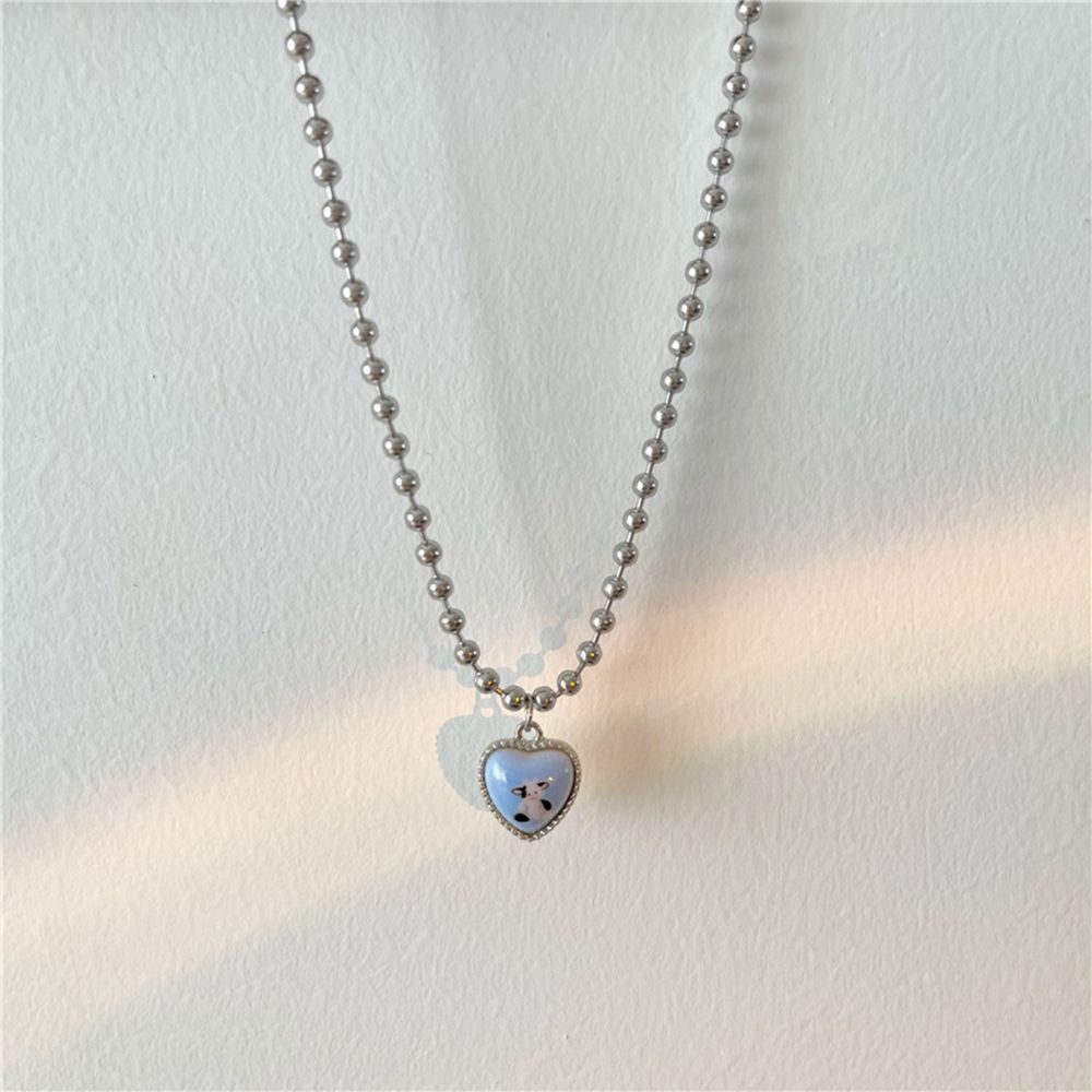 Vòng Cổ Choker Mặt Hình Trái Tim / Thỏ Dễ Thương Nhiều Màu Phong Cách Hàn Quốc Cho Nữ