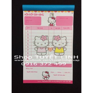 [Mã SKAMLTSM9 giảm 10% đơn 99K] Sổ Hóa đơn 1 liên in hình cute : 18k /cuốn