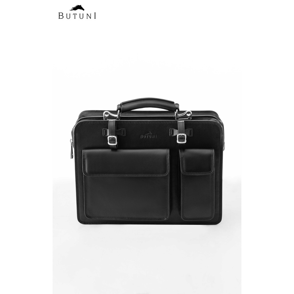 Cặp xách nam da thật cao cấp Butuni Business Messenger Satchel