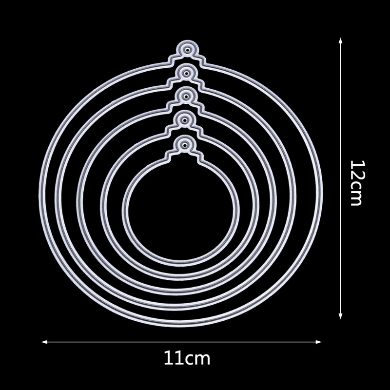 Khuôn Cắt Giấy Làm Từ Kim Loại Hình Mặt Dây Chuyền Trang Trí Scrapbook