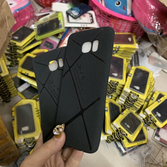 Samsung S7 S7edge S6 S6edge S6edge plus - ốp lưng đen vân dẻo chất nhám