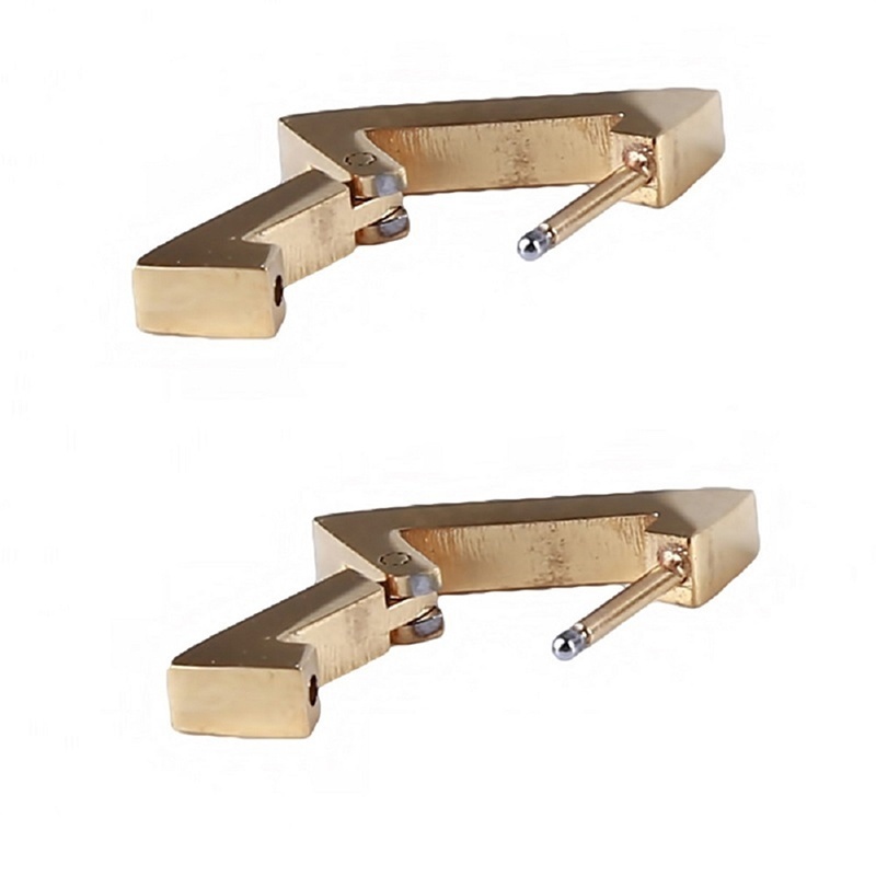 Đôi Bông Tai Hình Tam Giác Bằng Thép Không Gỉ Cho Nam