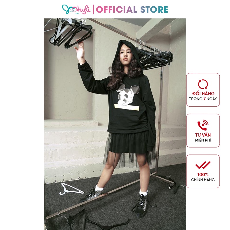 Chân váy JOOKYLI bé gái phối lưới hai tầng 31G0496