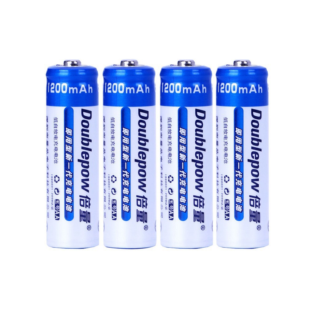 Bộ 04 viên pin tiểu sạc lại 800mAh Double Pow chất lượng cao