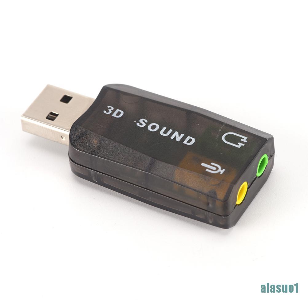 Usb chuyển đổi âm thanh 5.1 sang 3.5mm 3d tiện dụng chất lượng cao